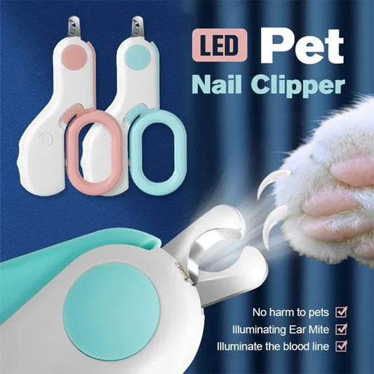 Cortador de unhas para animais de estimação profissional Cortador de unhas para animais de estimação com luz LED